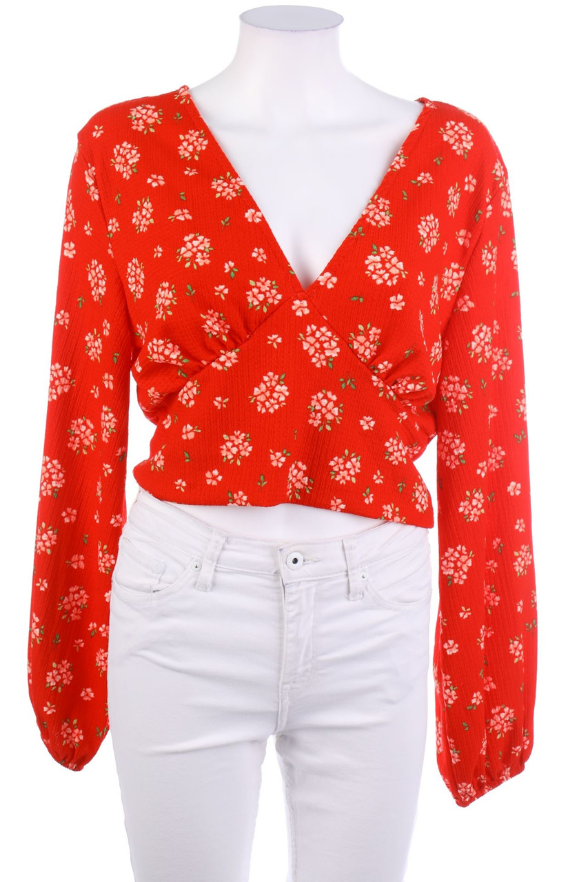 MONKI - Bluse mit Blumen-Print - M