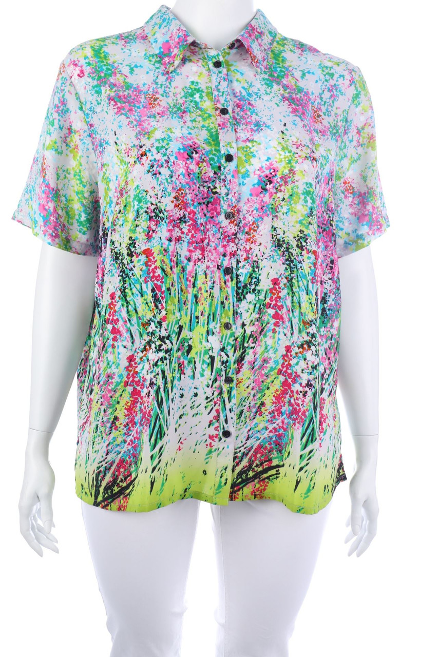 Ohne Label - Kurzarm-Bluse - 54