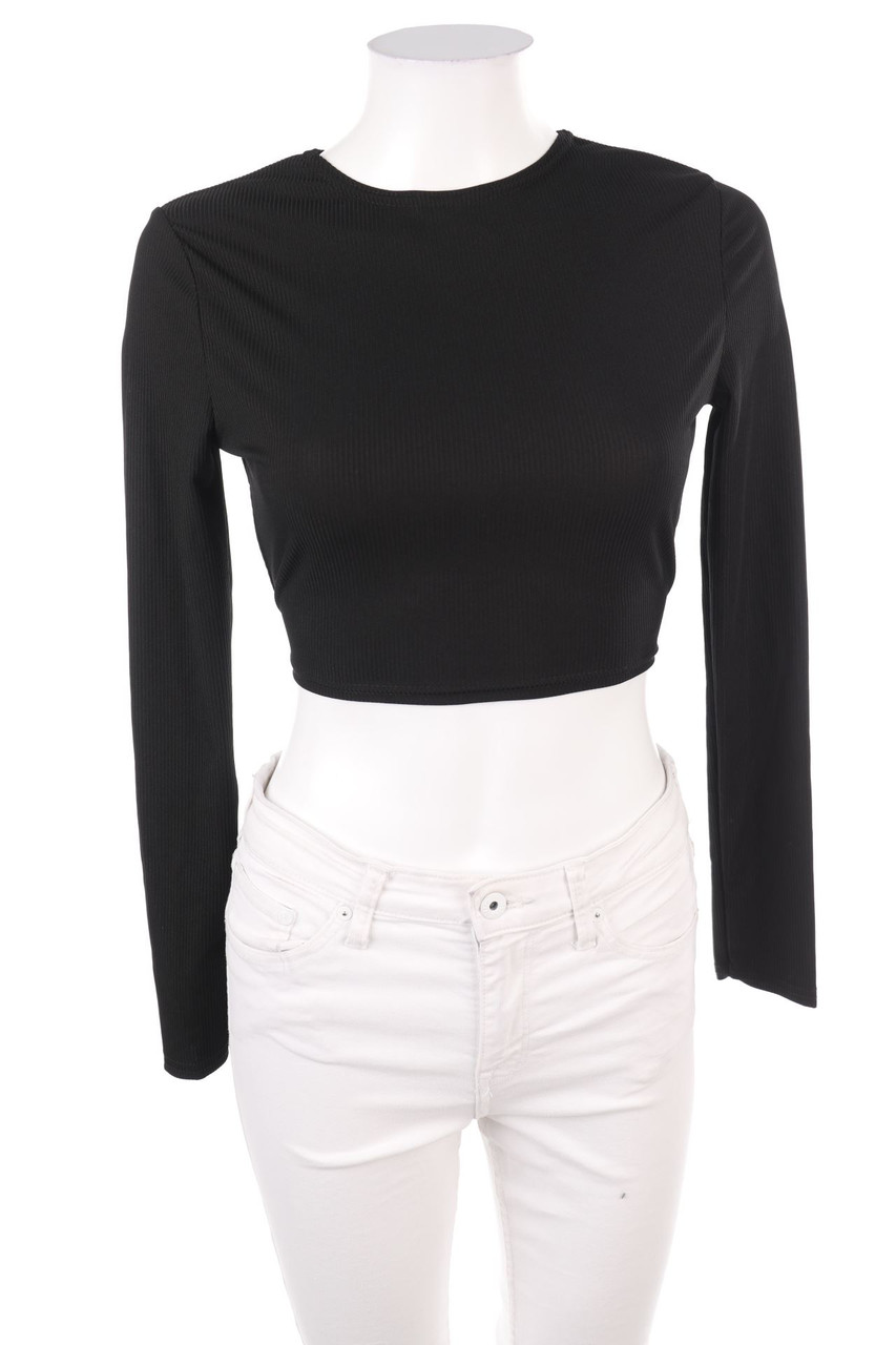MISSGUIDED - Cropped-Longsleeve-Shirt - M