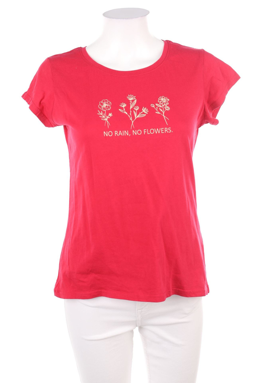 Ohne Label - Kurzarm-Shirt aus Baumwolle - L