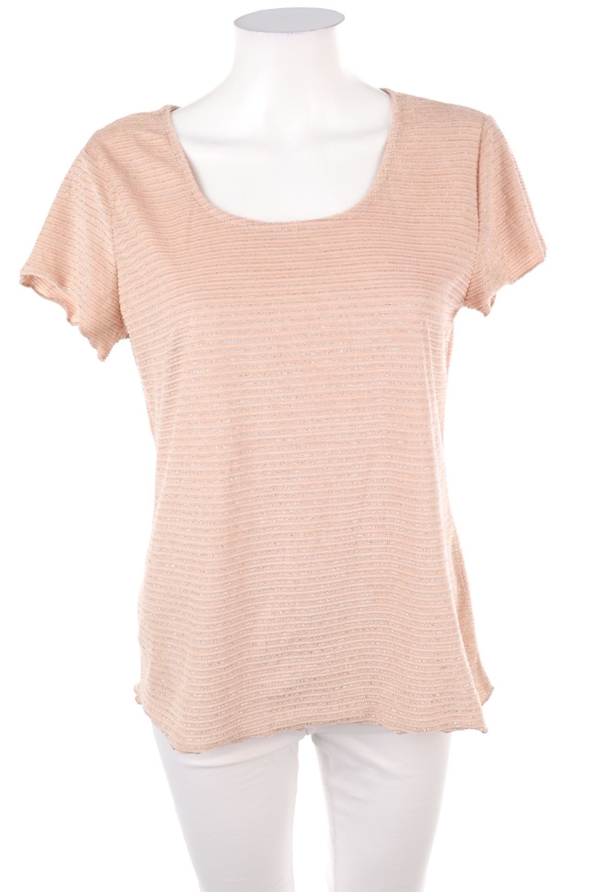 SECONDHAND - Streifen-Kurzarm-Shirt - L