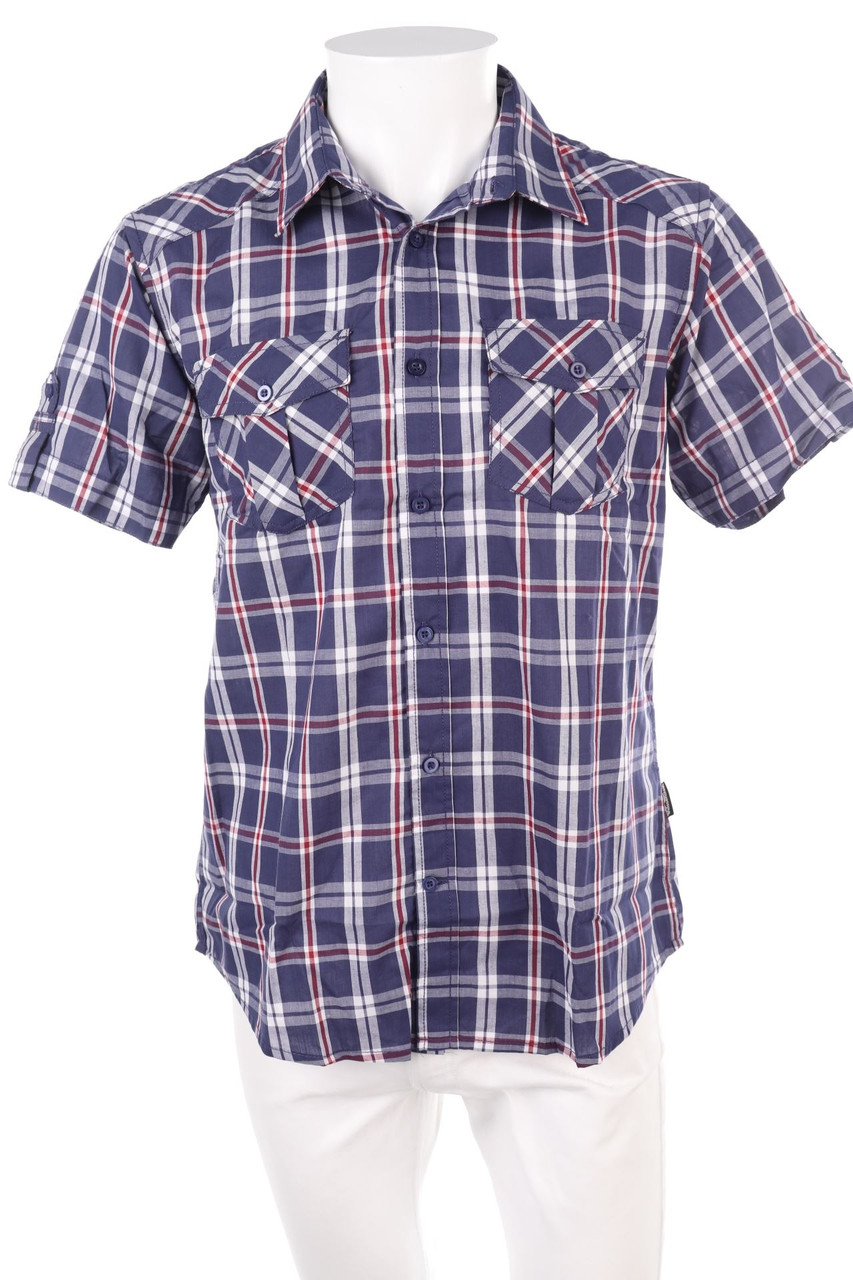 Weissenstein - Kurzarm-Hemd mit Karo-Muster - S