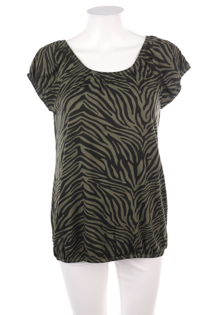 Laura Torelli - Kurzarm-Shirt mit Animal-Print - S