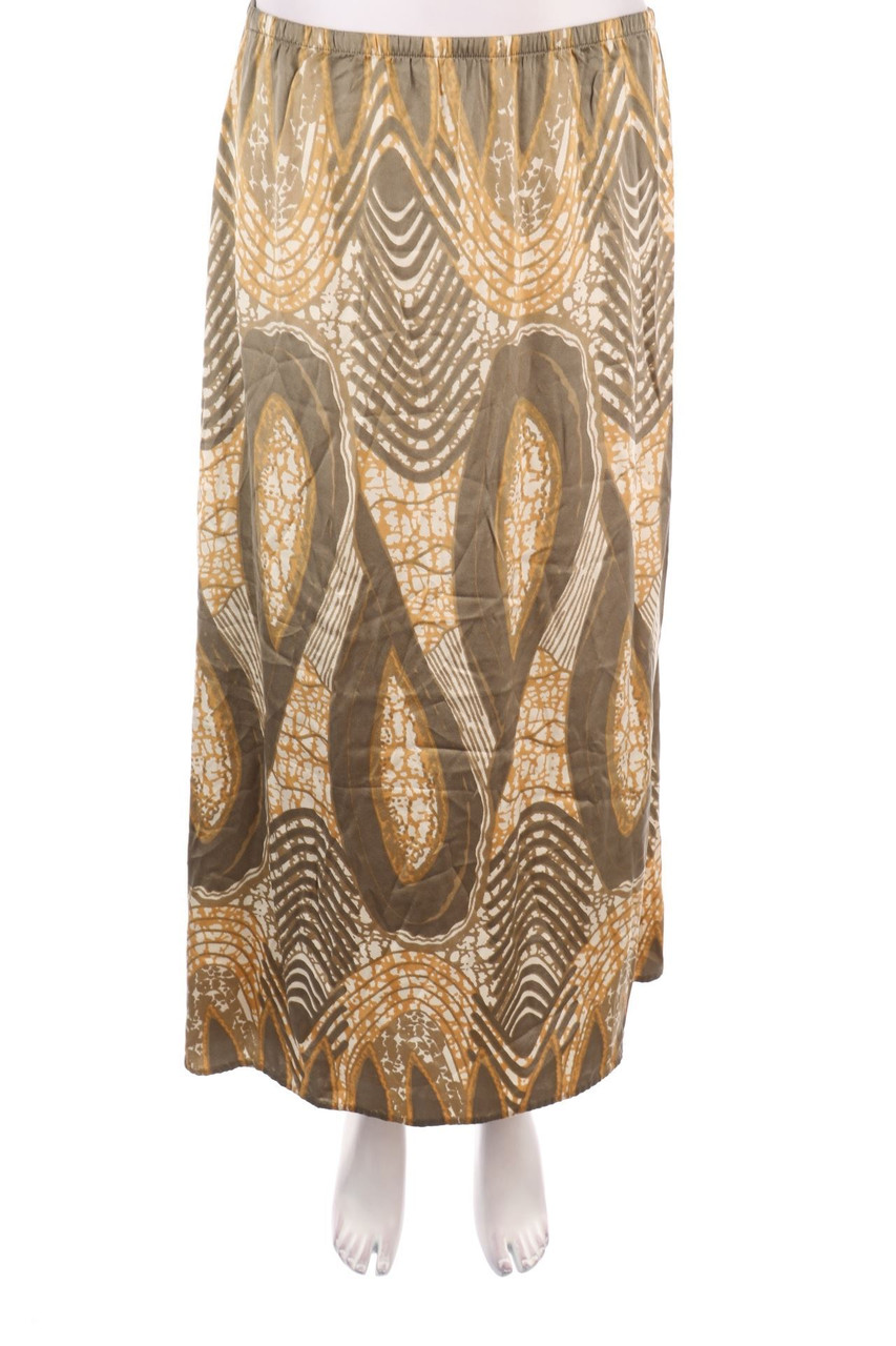 HEMISPHERE - Maxi-Seiden-Rock mit Print - M