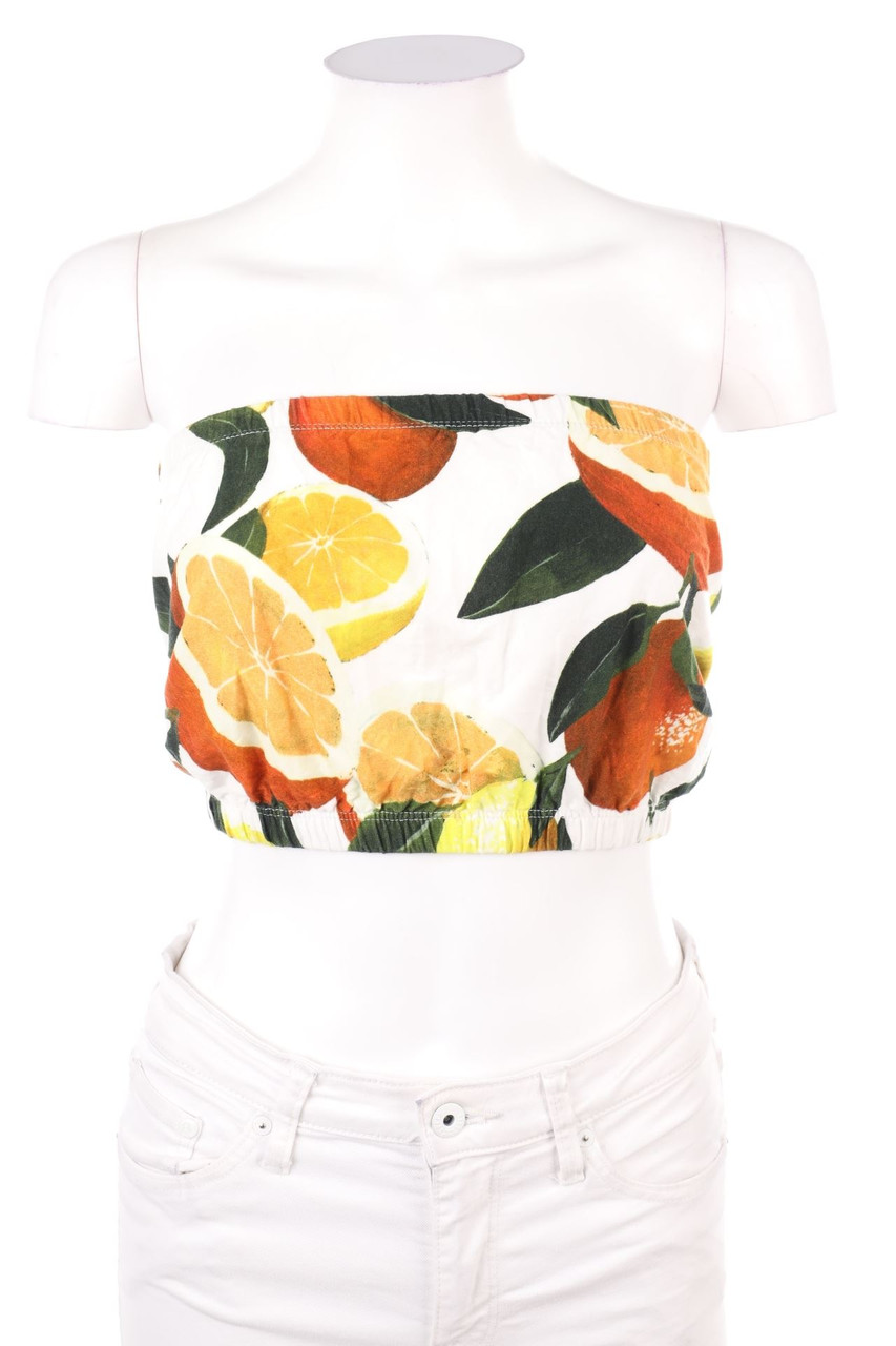TOPSHOP - Crop-Top aus Baumwolle - S