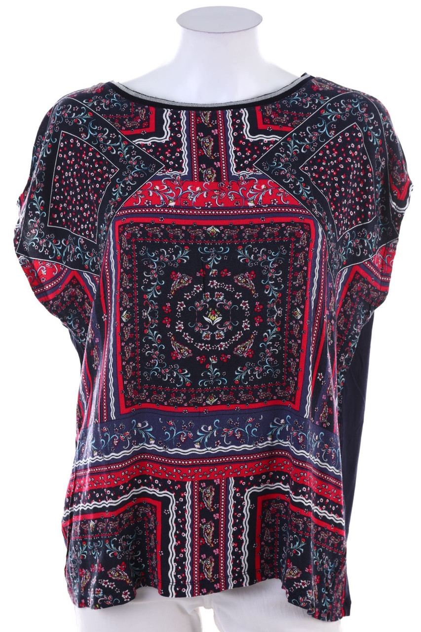 s.Oliver - Kurzarm-Shirt mit Blumen-Print - XL