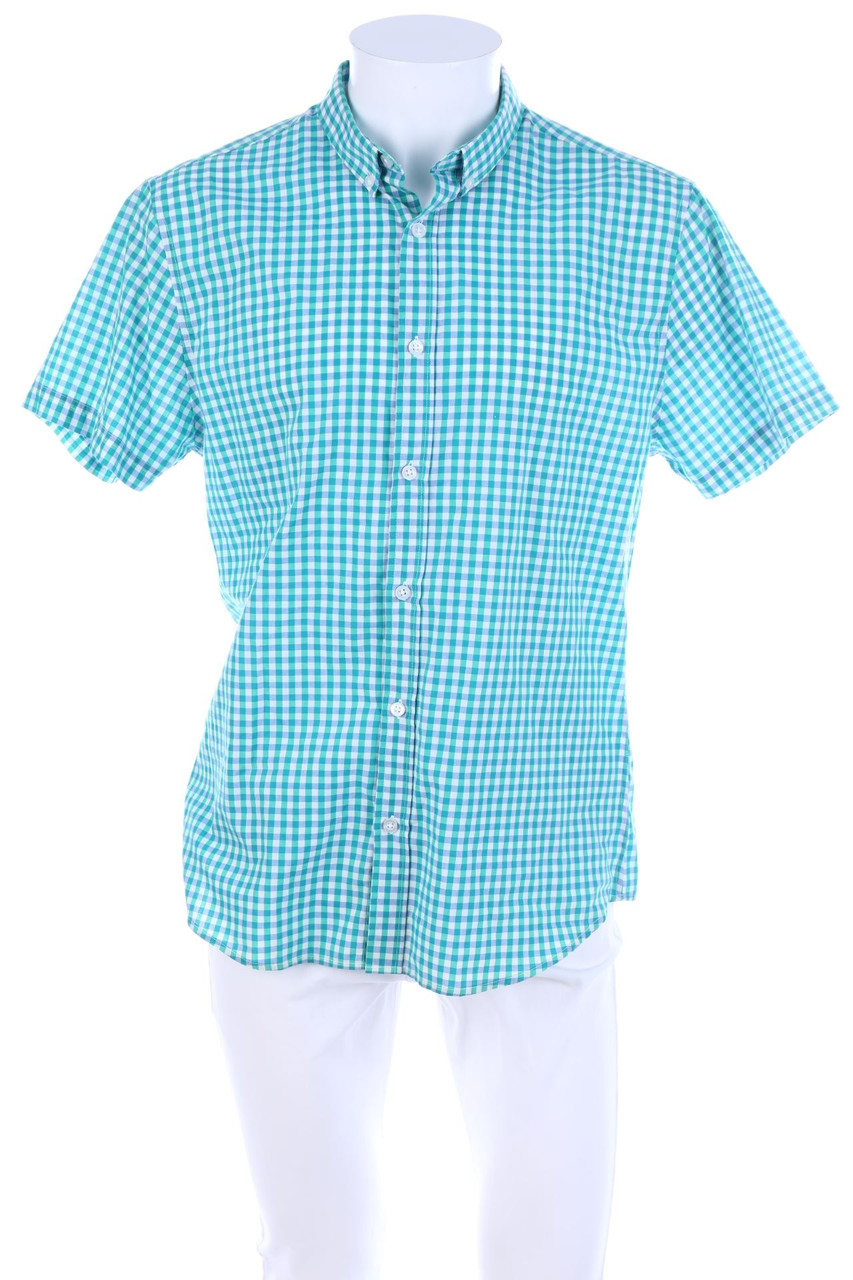 SMOG - Kurzarm-Hemd mit Karo-Muster - L