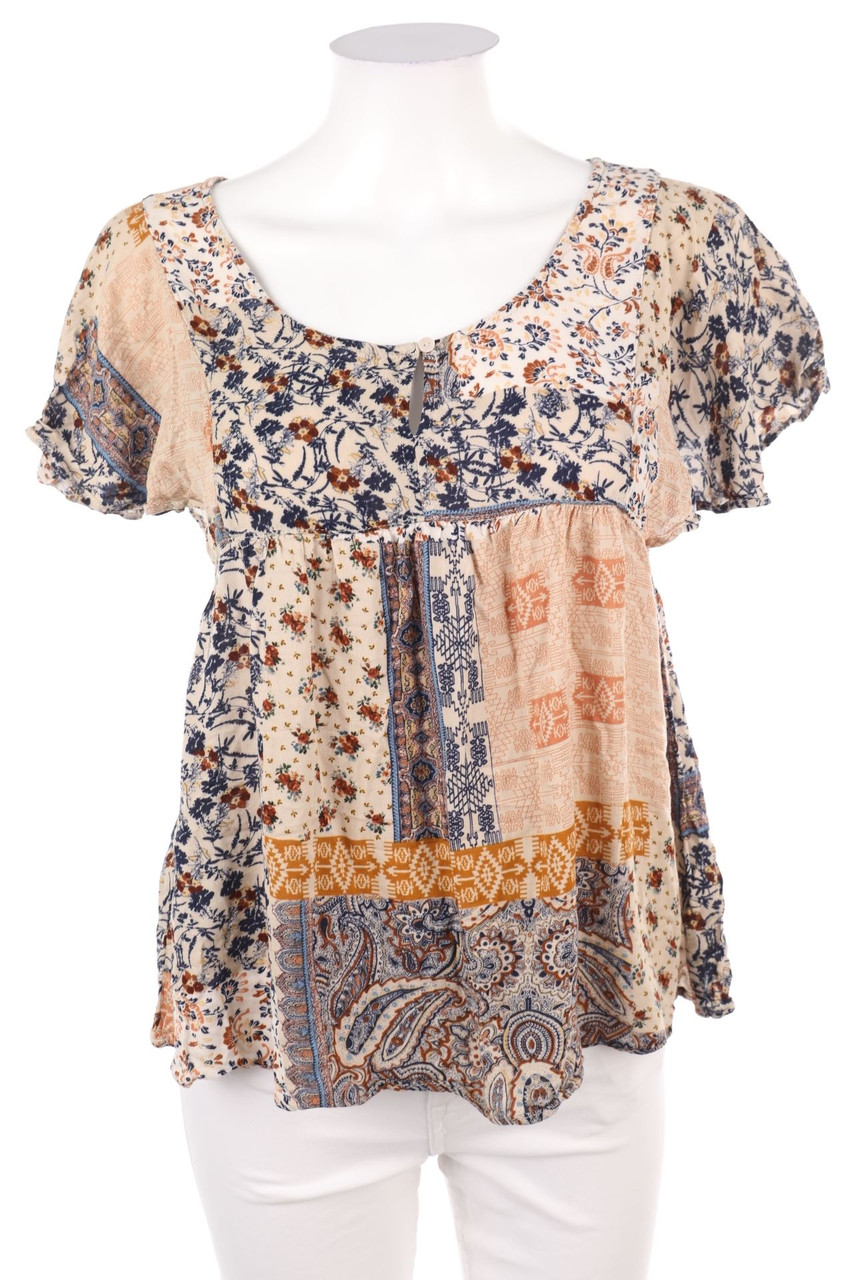Stradivarius - Kurzarm-Bluse - S
