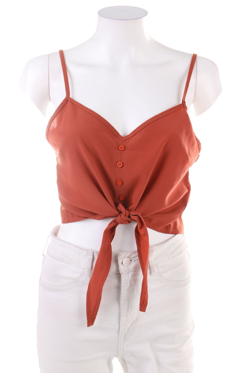 ABOUT YOU - Cropped-Top zum Knoten - S