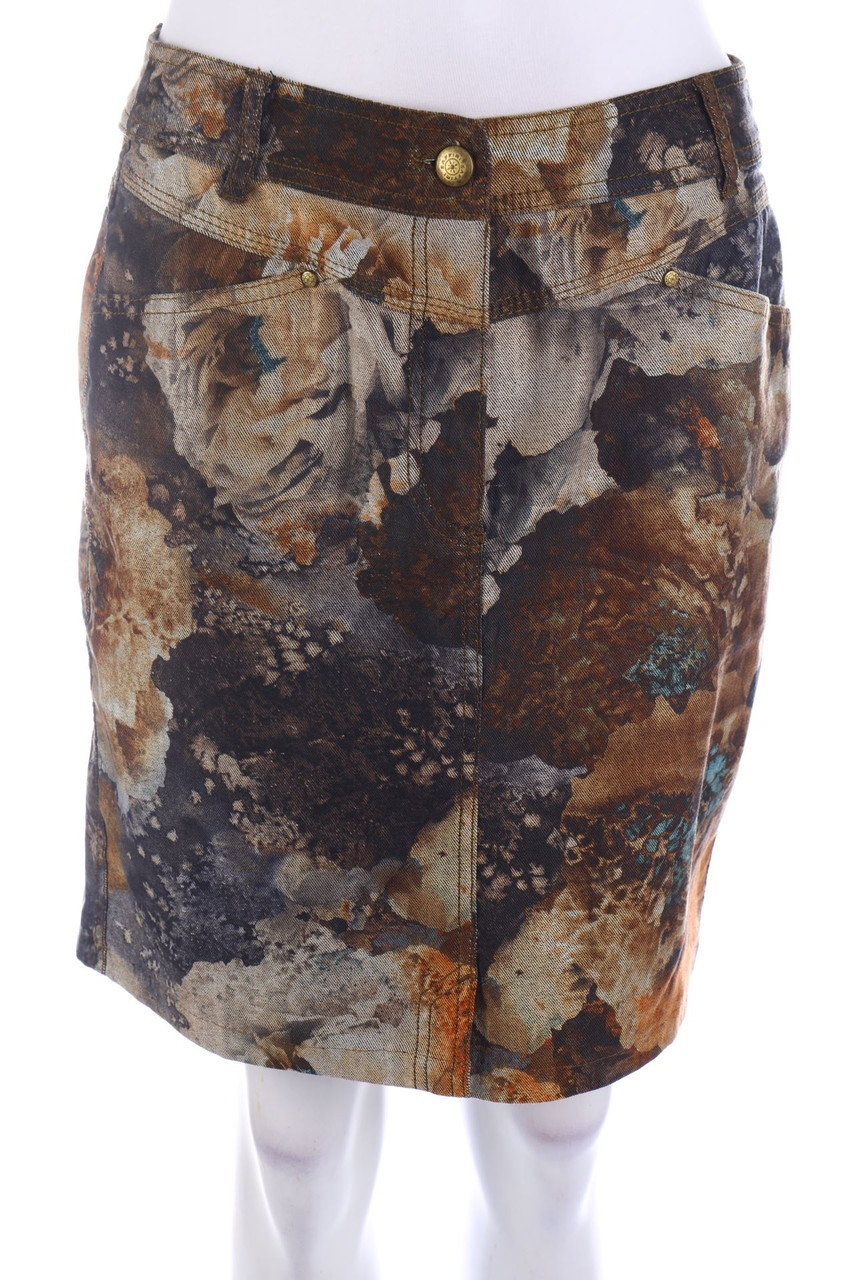 ZAFFIRI - Rock mit Blumen-Print - M