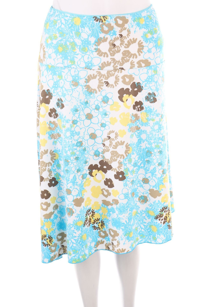 Charles Vögele - Rock mit Blumen-Print - M