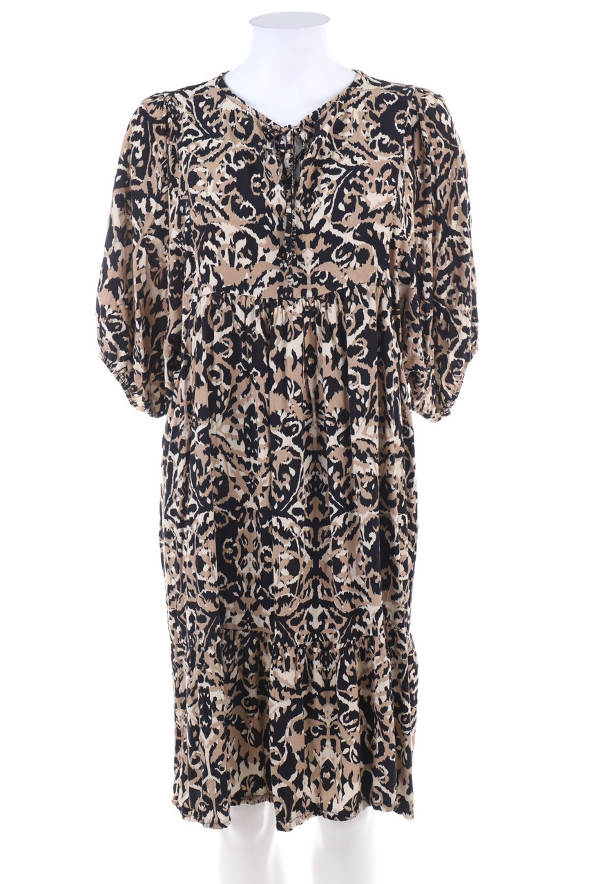 Lindsay Moda - Print-Midikleid mit Keyhole - ONE SIZE