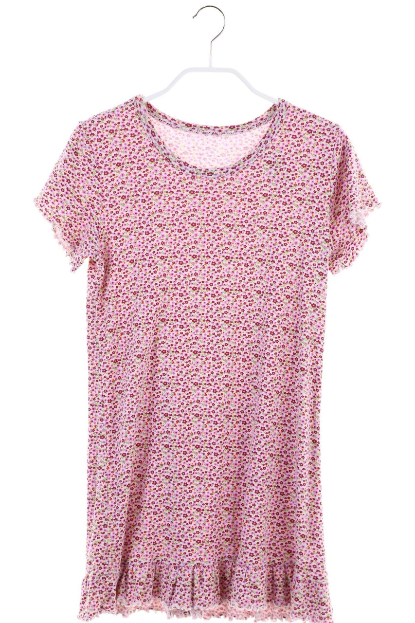 Ohne Label - Kleid mit Blumen-Print - 152