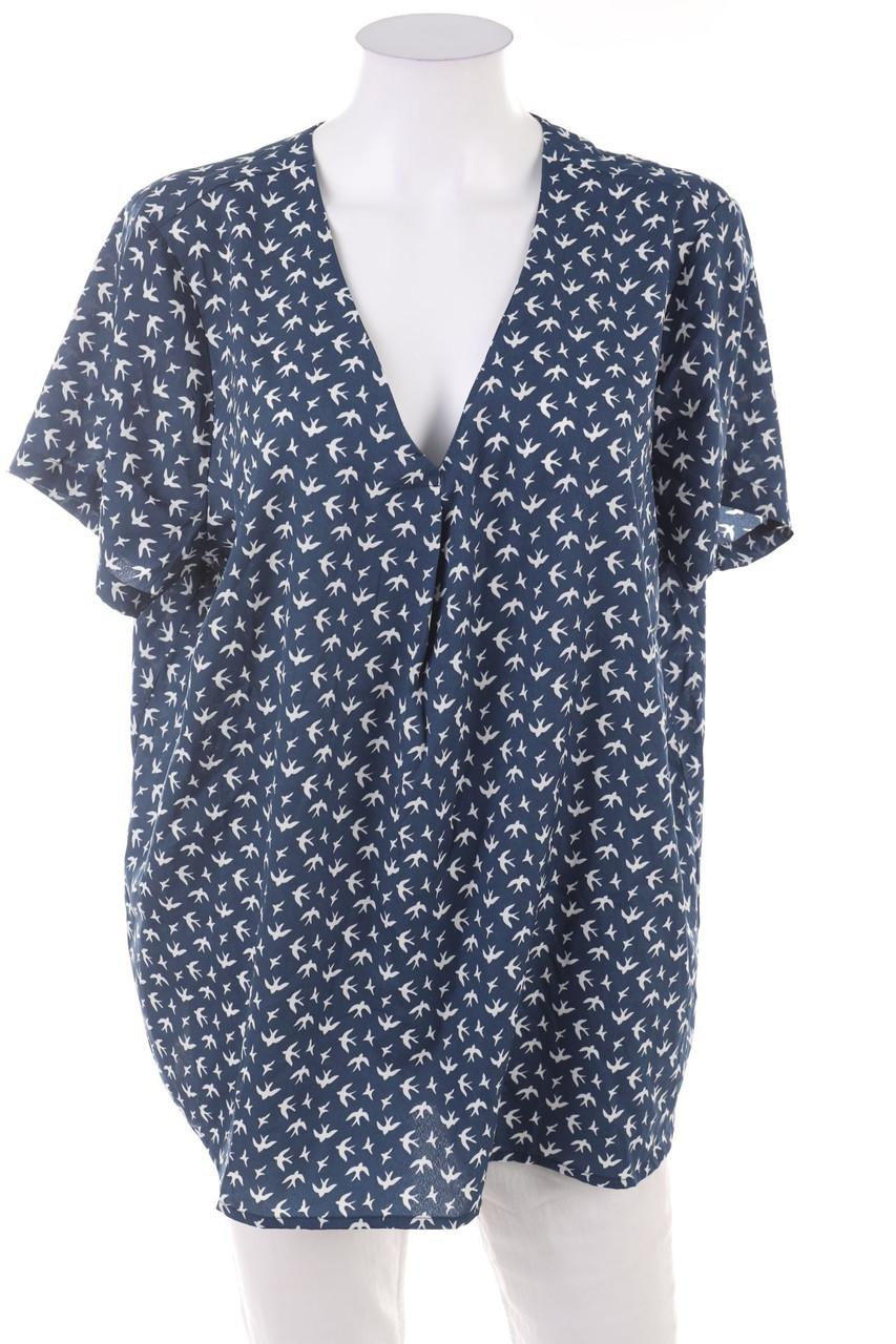 Ohne Label - Kurzarm-Bluse - 3XL