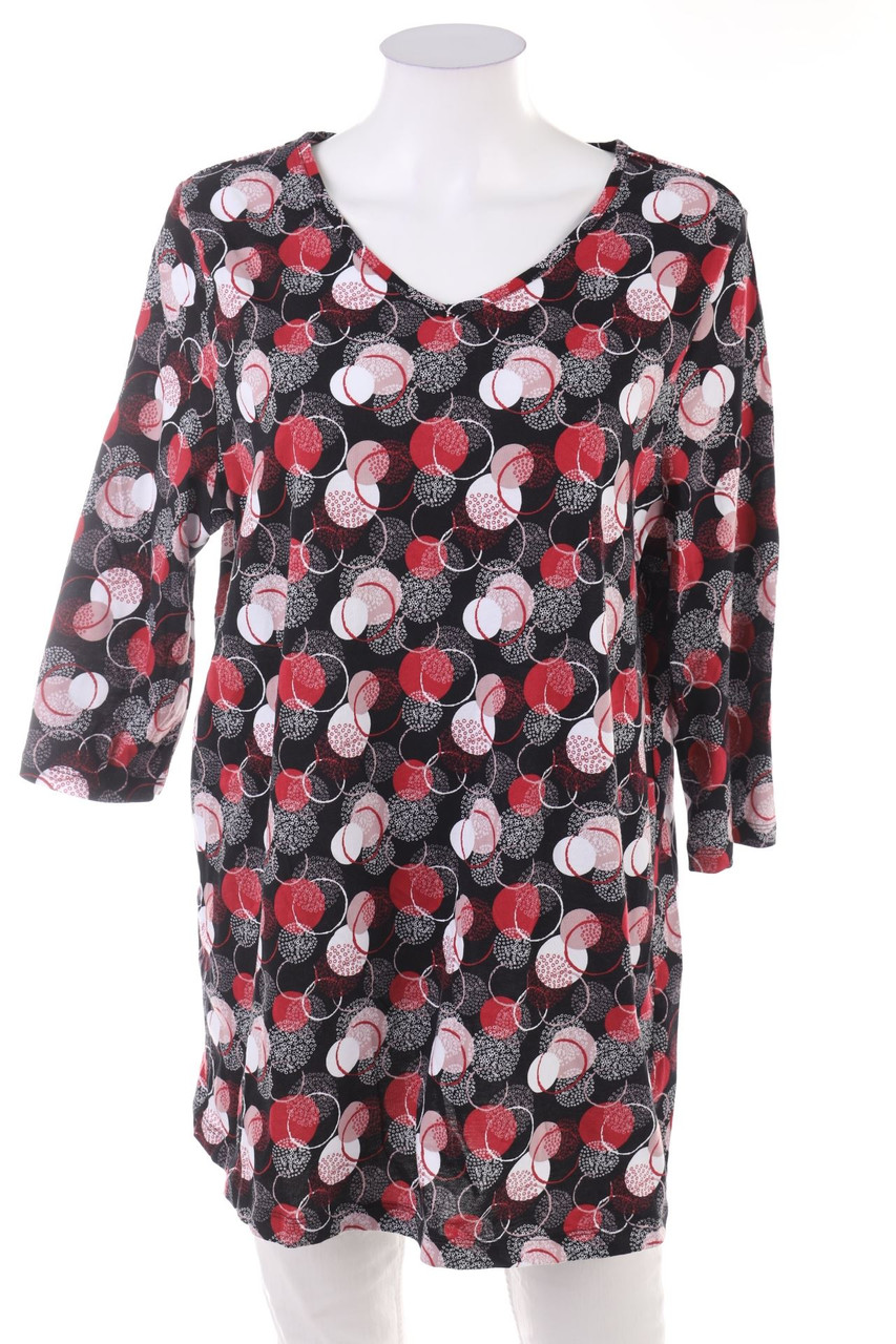 Ohne Label - 3/4-Arm-Shirt mit Muster - 3XL