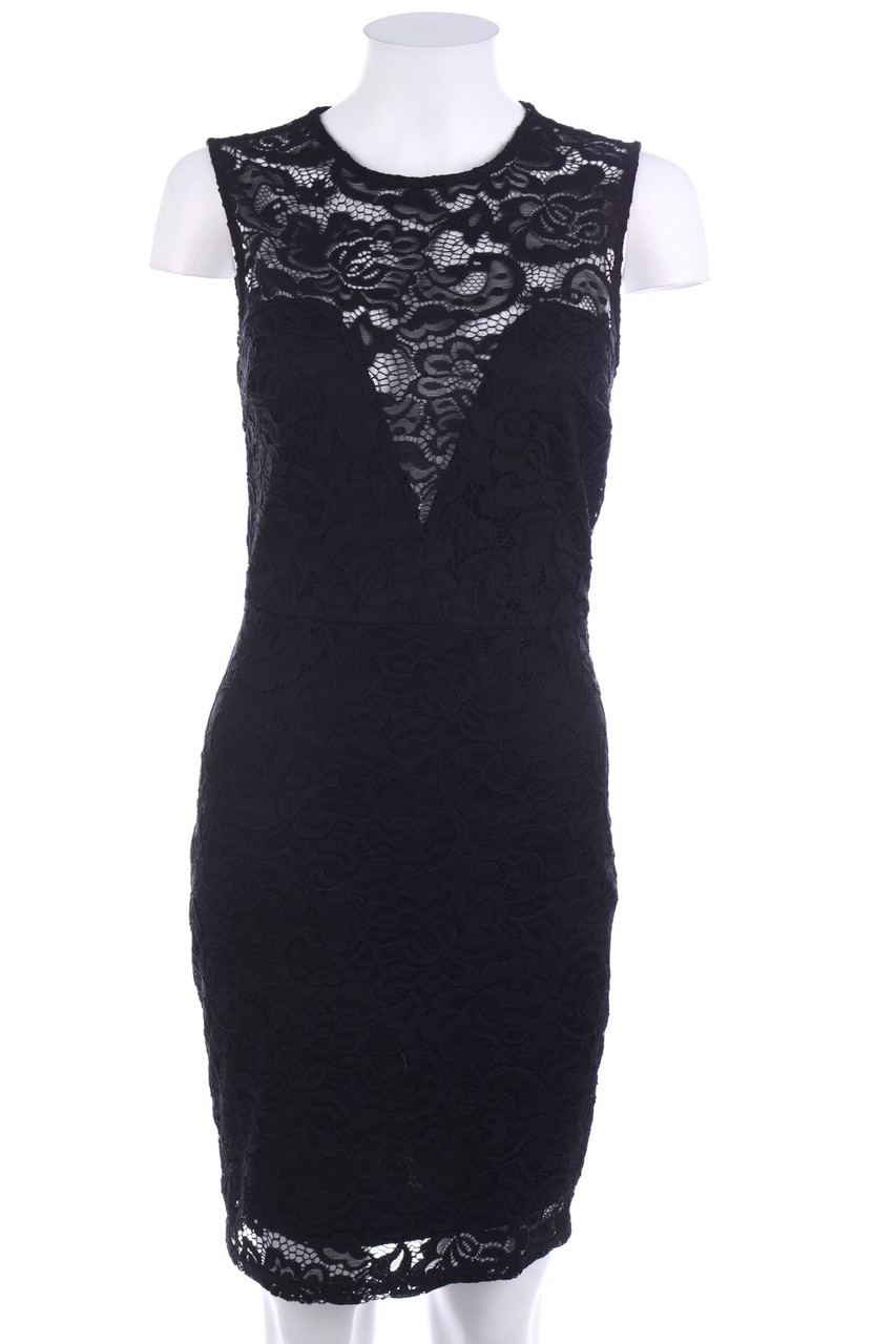 AMISU - Etui-Kleid mit Spitze - S