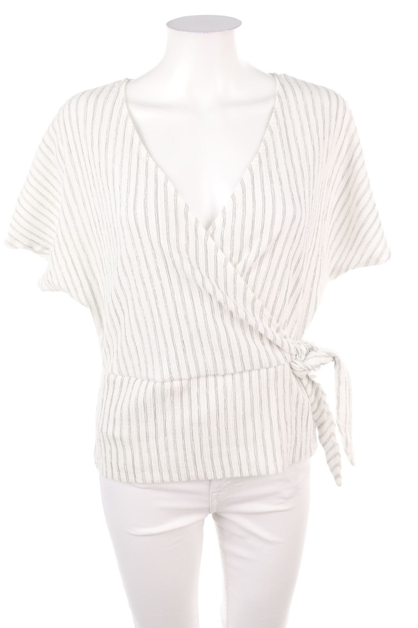 H&M - Wickel-Bluse mit Streifen - S