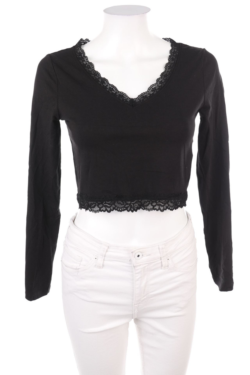 even&odd - Cropped-Longsleeve-Shirt - S