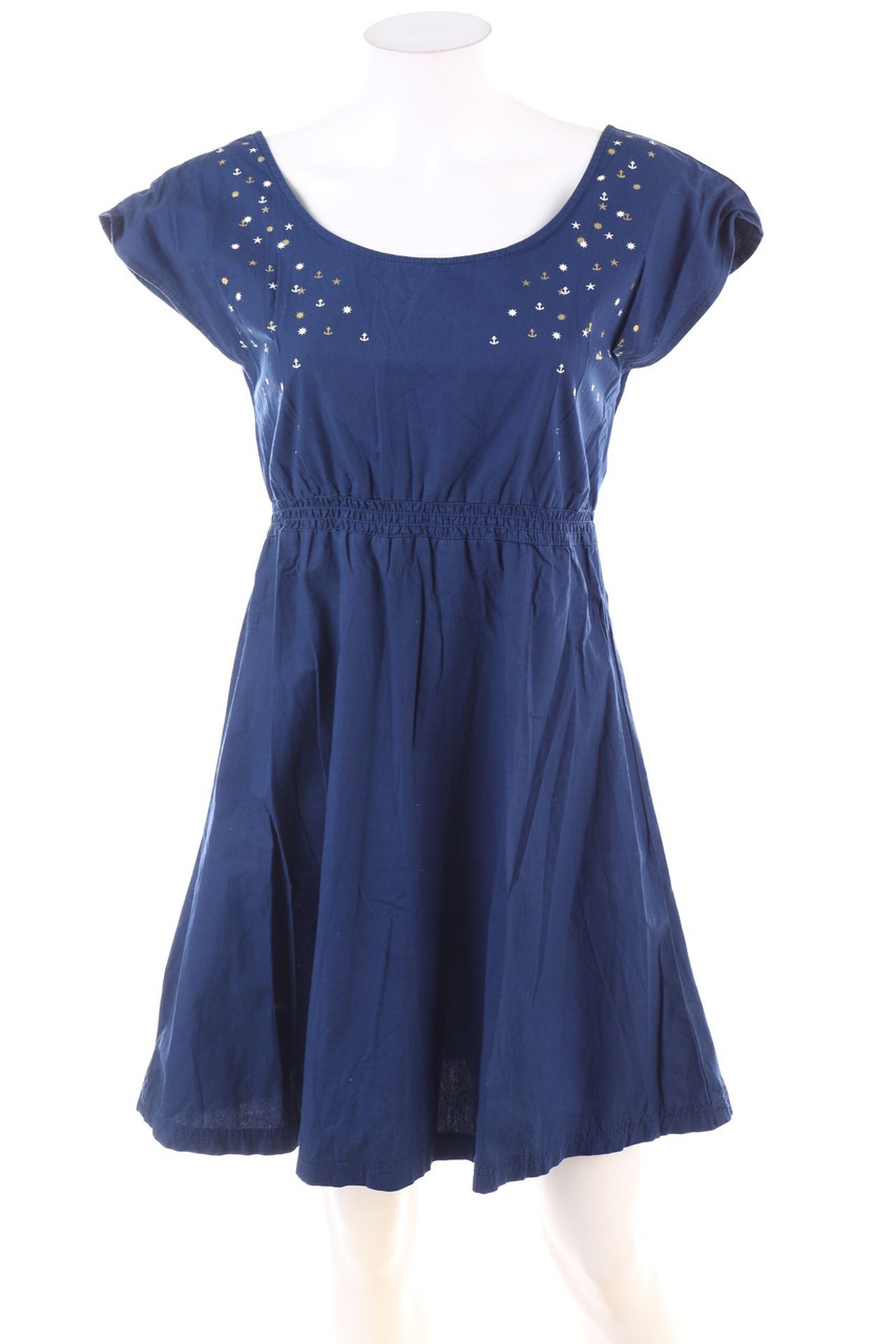 SECONDHAND - Baumwoll-Kleid mit Gummizug - S