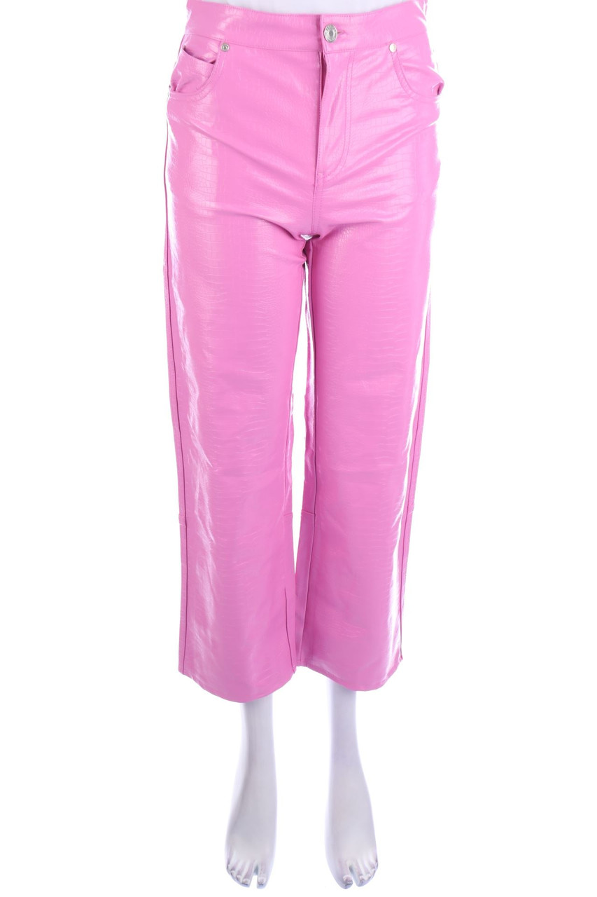 Bershka - Kunstleder-Hose - S