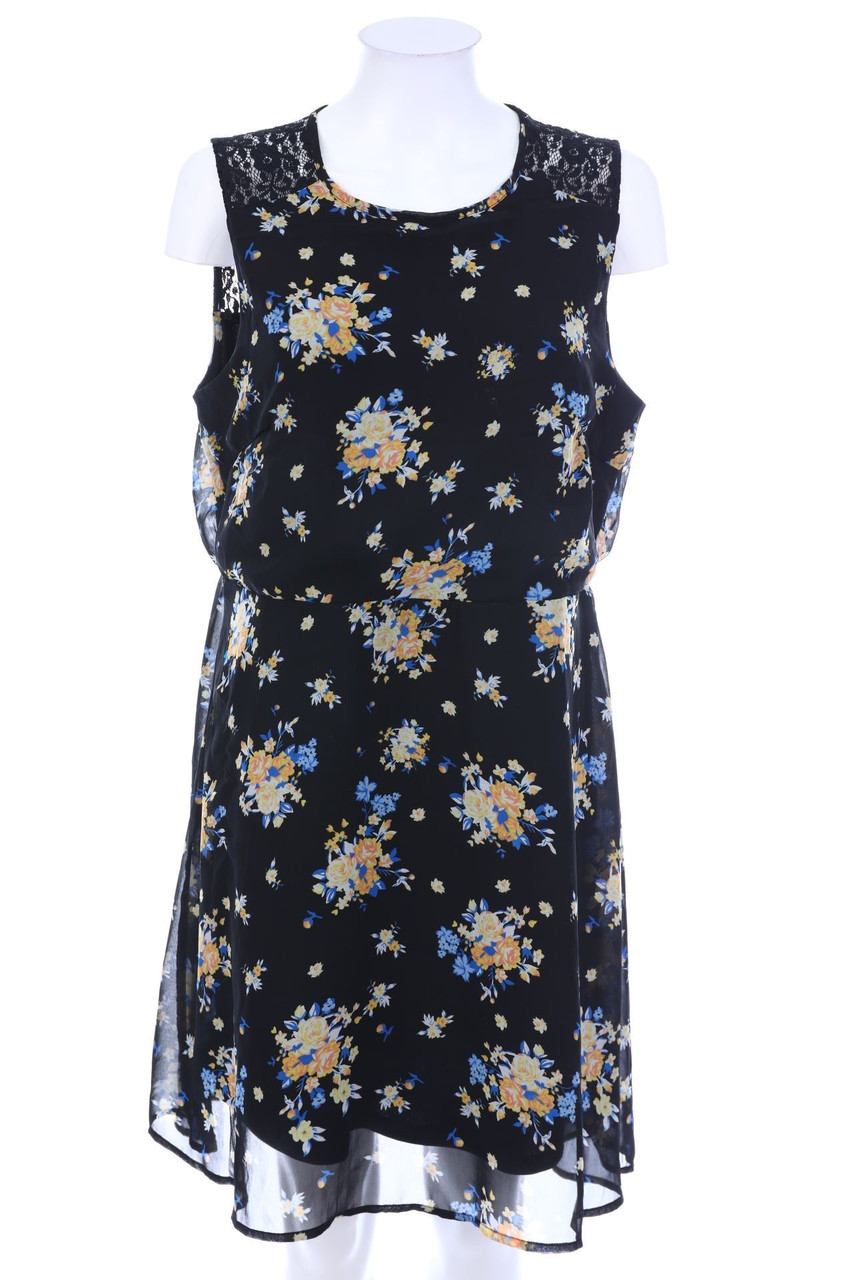 Ohne Label - Kleid mit Blumen-Print - D 44