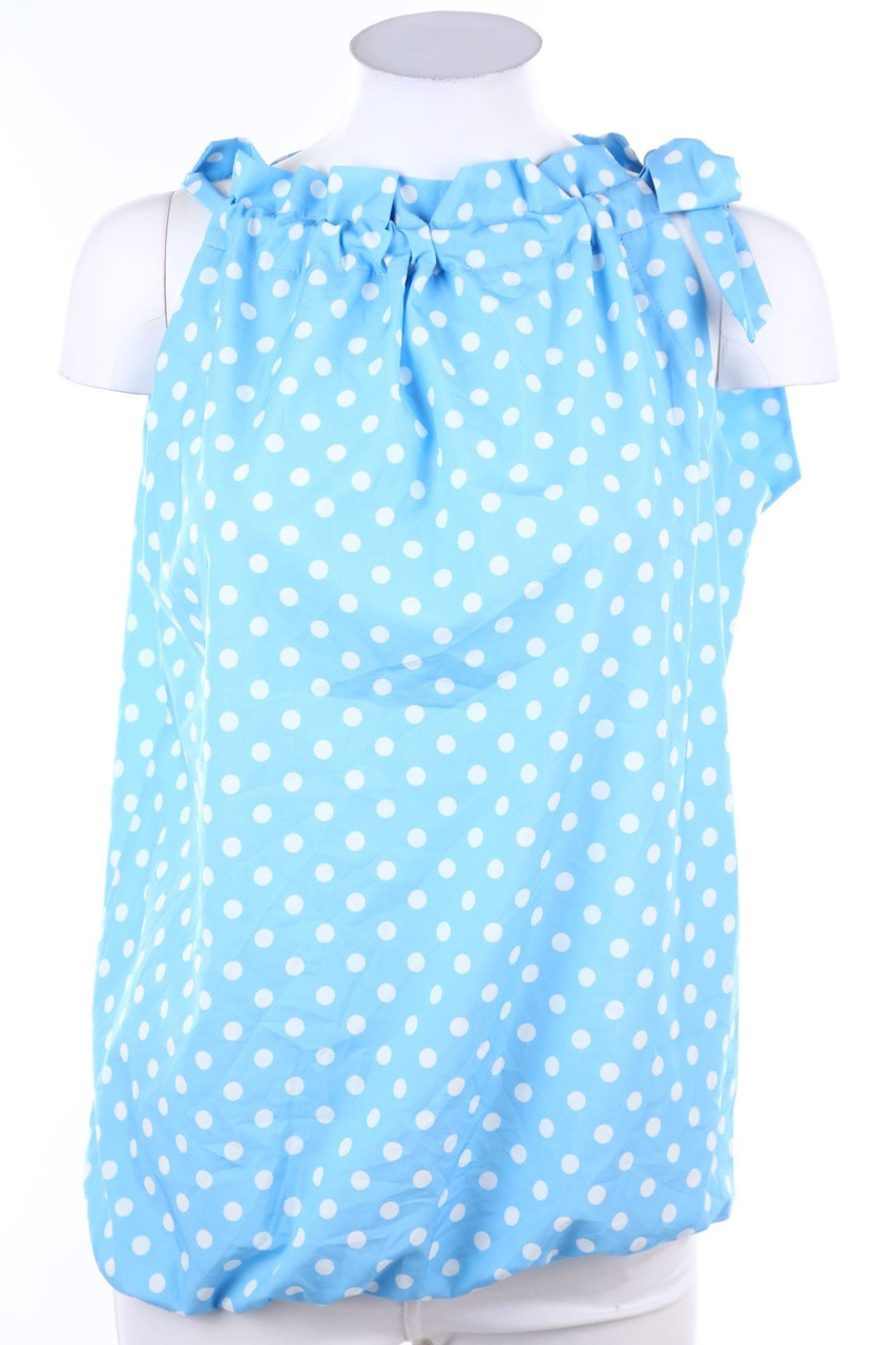 Blue Nature - Blusentop mit Polka Dots - D 44