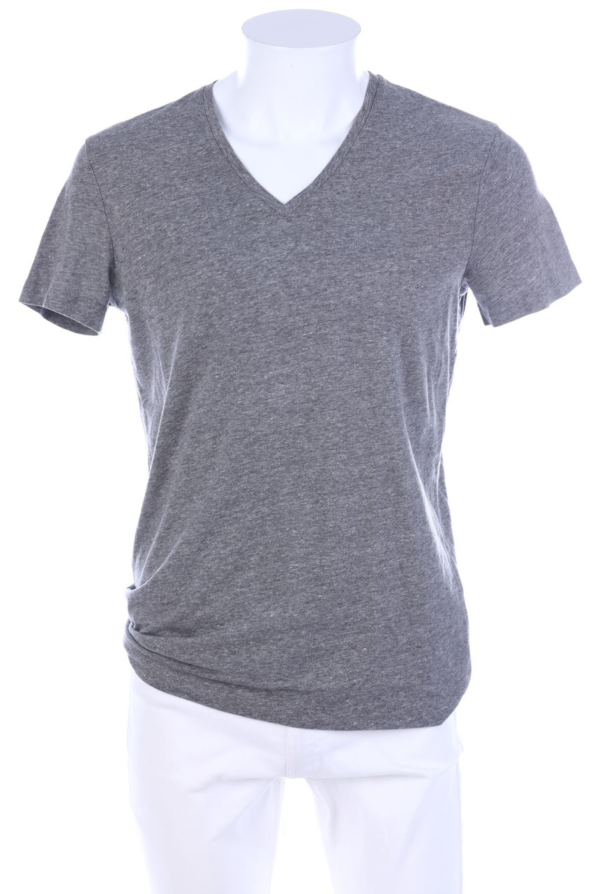 H&M - T-Shirt mit V-Neck - M