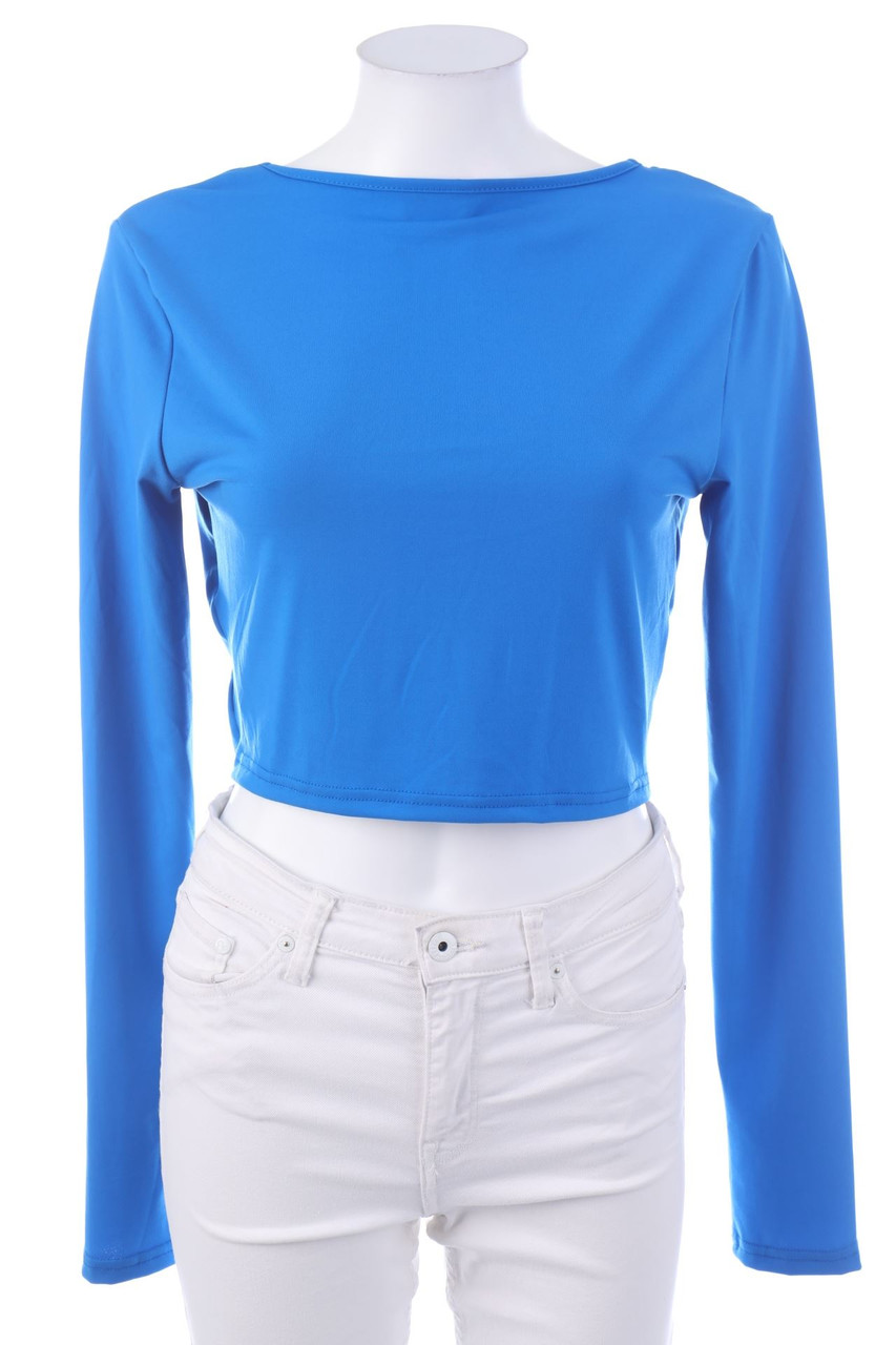 SHEIN - Cropped-Longsleeve-Shirt - L