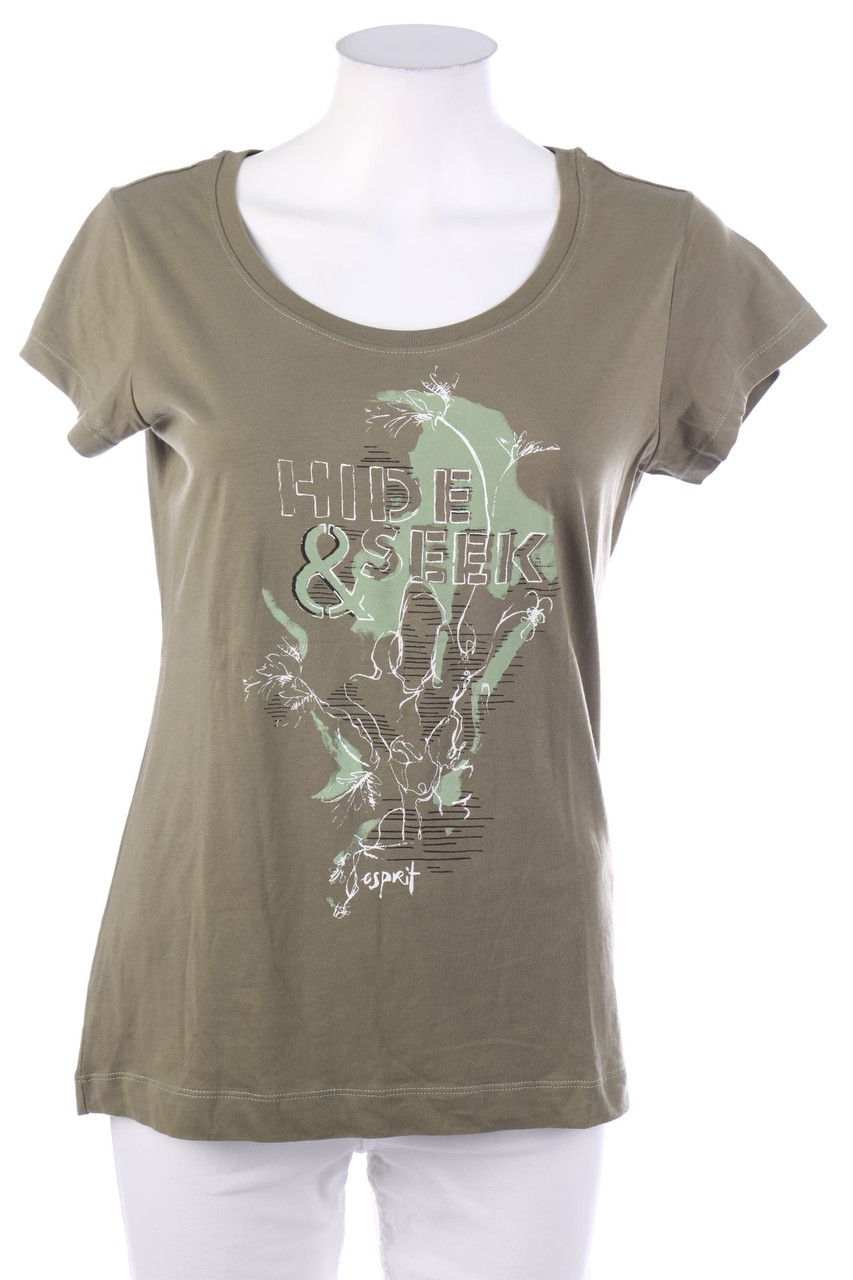 ESPRIT - T-Shirt mit Print aus Baumwolle - M