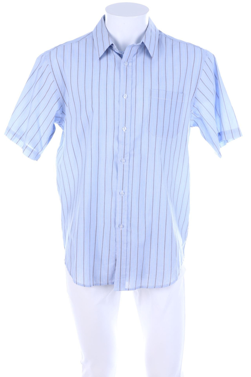 F&F - gestreiftes Kurzarm-Hemd - L