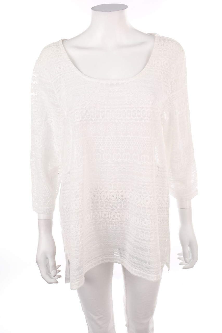 Janina - 3/4-Arm-Shirt mit Spitze - 3XL