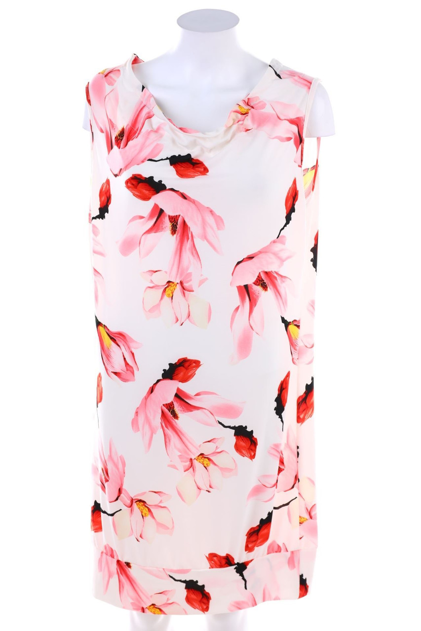 Ohne Label - Kleid mit Blumen-Print - L