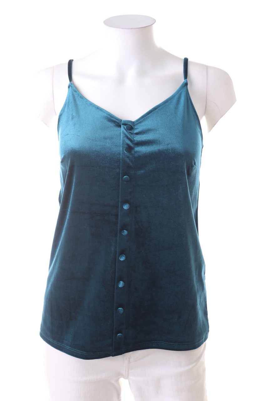 RESERVED - Top mit Schmuck-Knöpfen - S