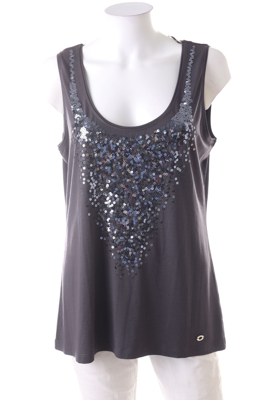Lisa&#x20;Tossa&#x20;-&#x20;Top&#x20;mit&#x20;Pailletten&#x20;aus&#x20;Viskose-Mix&#x20;-&#x20;2XL