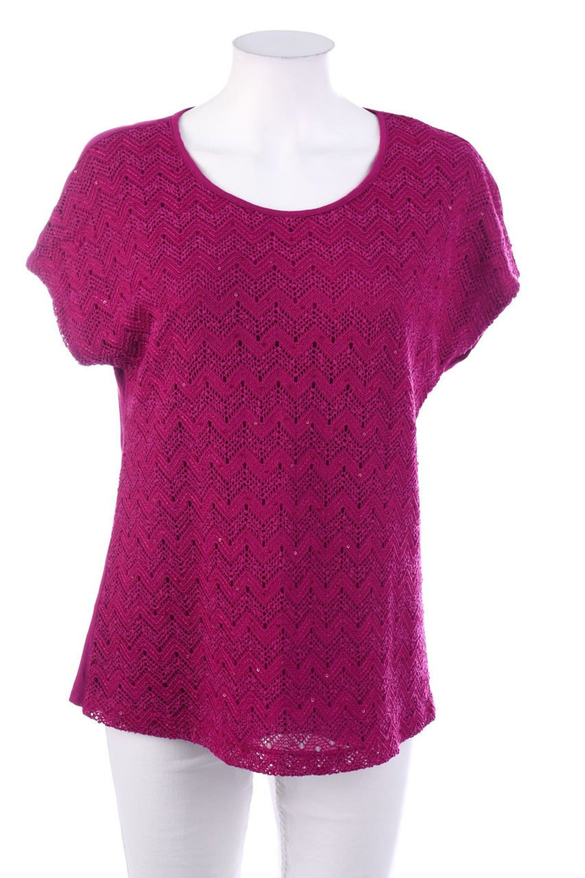 C&A - Kurzarm-Shirt mit Zickzack-Muster - S