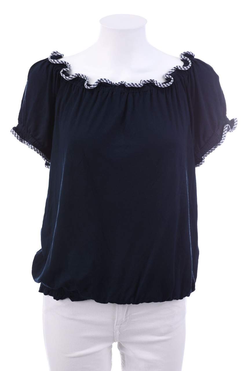 SECONDHAND - Kurzarm-Bluse aus Viskose-Mix - L