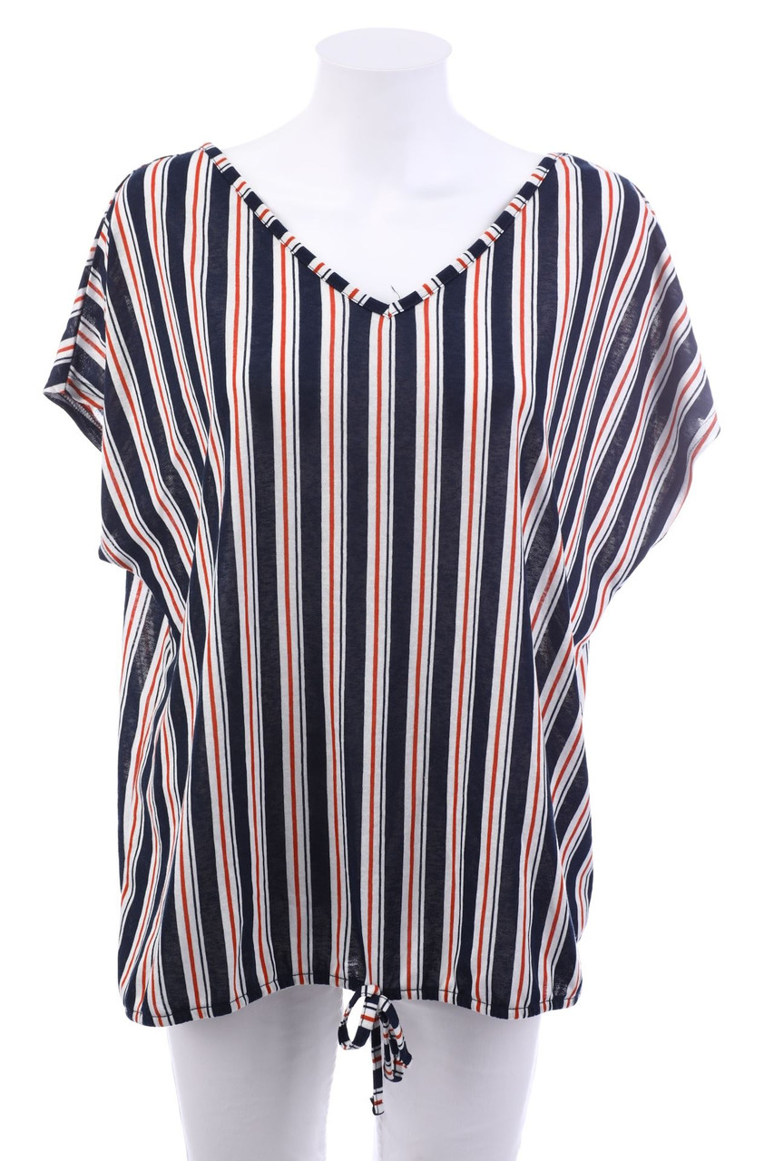 GINA BENOTTI - Kurzarm-Shirt mit Streifen - L