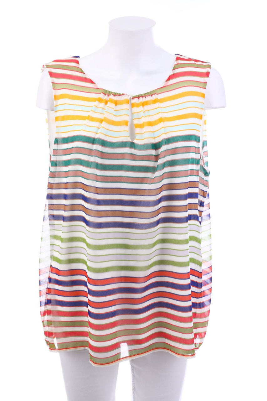 MORE & MORE - Kurzarm-Bluse - 2XL