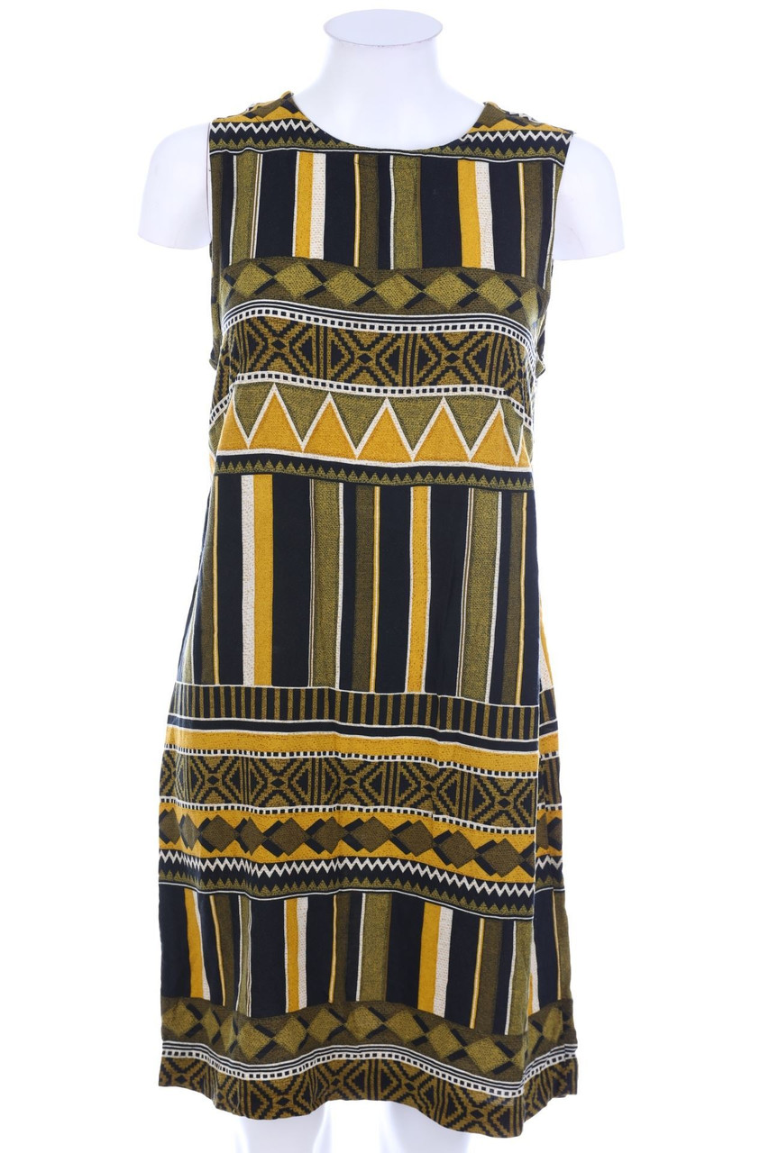 Ohne Label - Kleid mit geometrischem Muster - S
