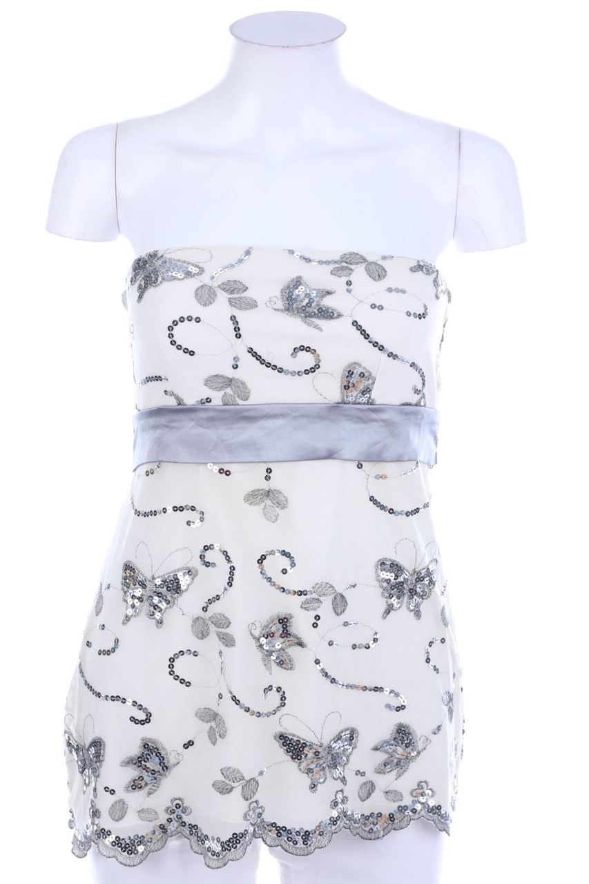 QUIZ - Bustier-Top mit Pailletten - D 34