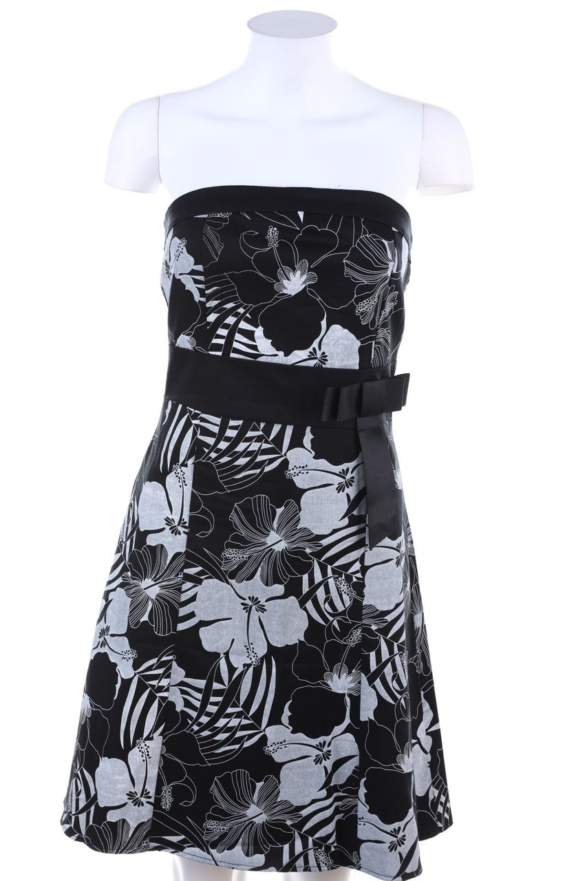 Ohne Label - Kleid mit Blumen-Print - M