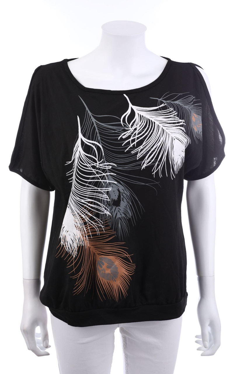 Ohne Label - Kurzarm-Bluse - 2XL