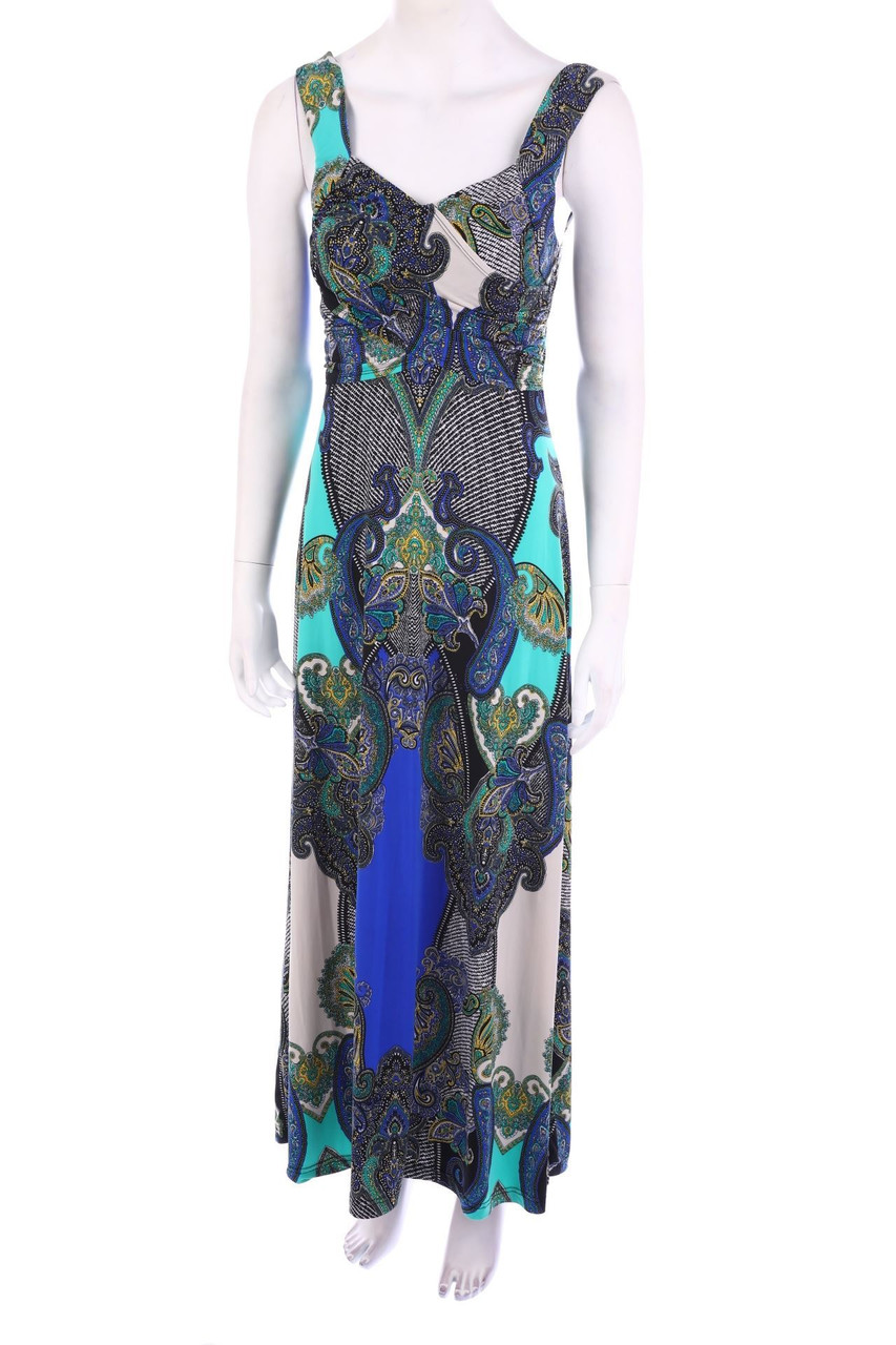 Ohne Label - Maxi-Kleid mit Print - D 36