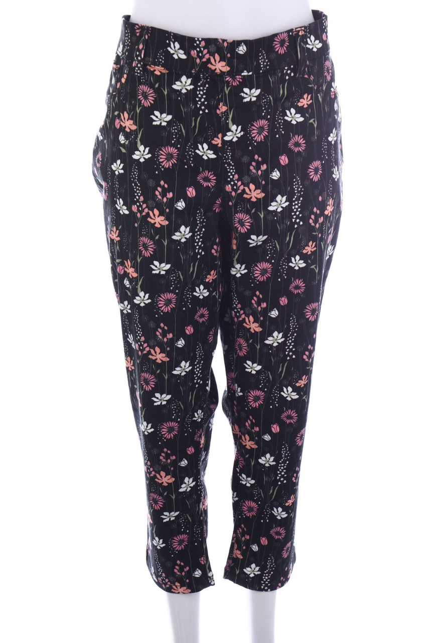 Laura Torelli - Hose mit Blumen-Print - L
