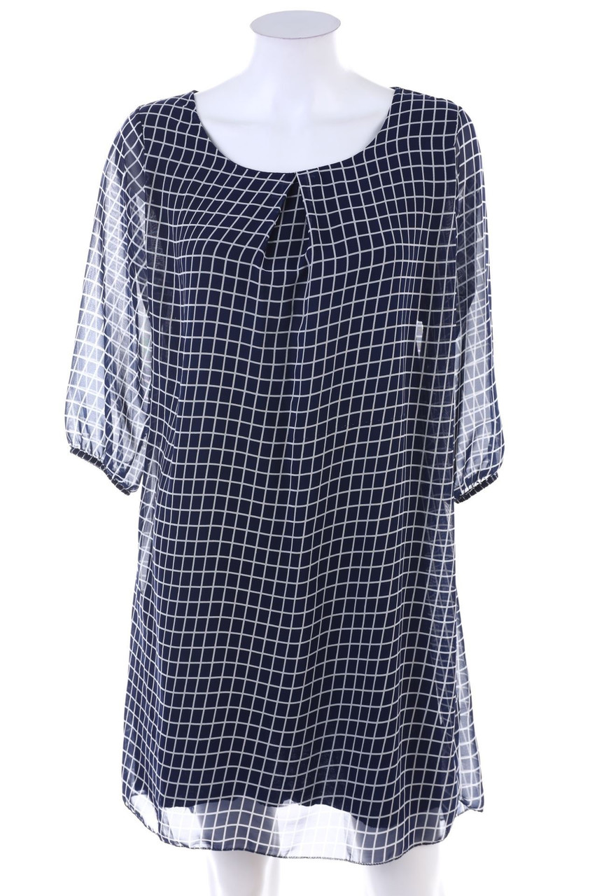 Ohne Label - Kleid mit Muster - D 40-42