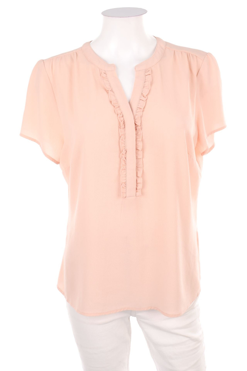 COOL CODE - Kurzarm-Bluse mit Rüschen - XL