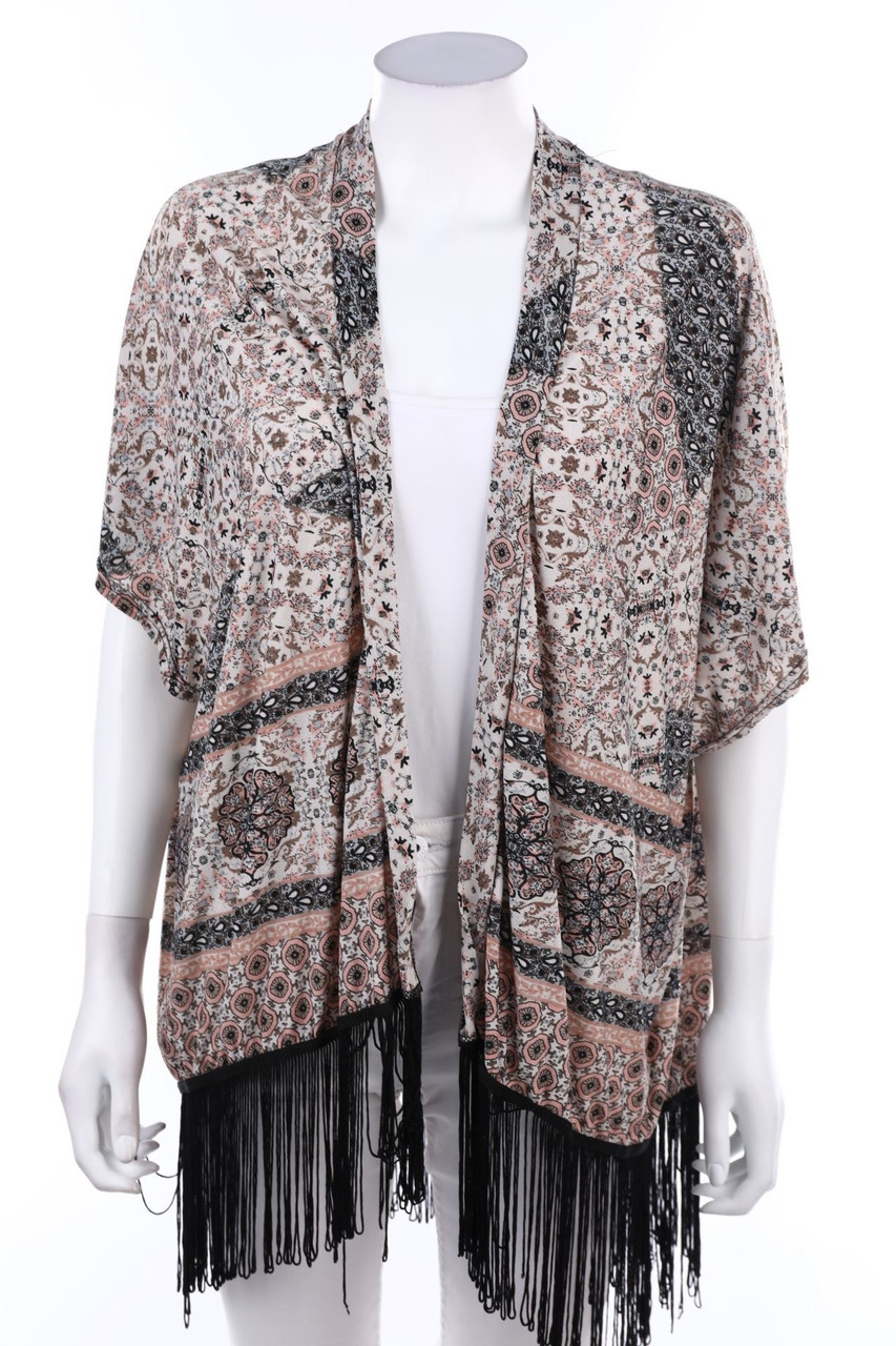 AMISU - Cardigan mit Fransen - XS