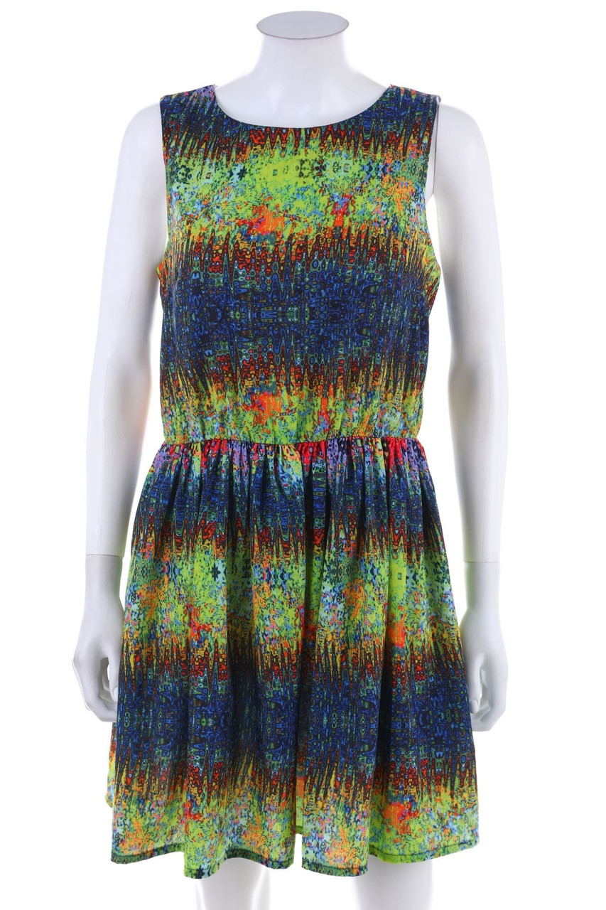 Ohne Label - Minikleid mit Print - D 38