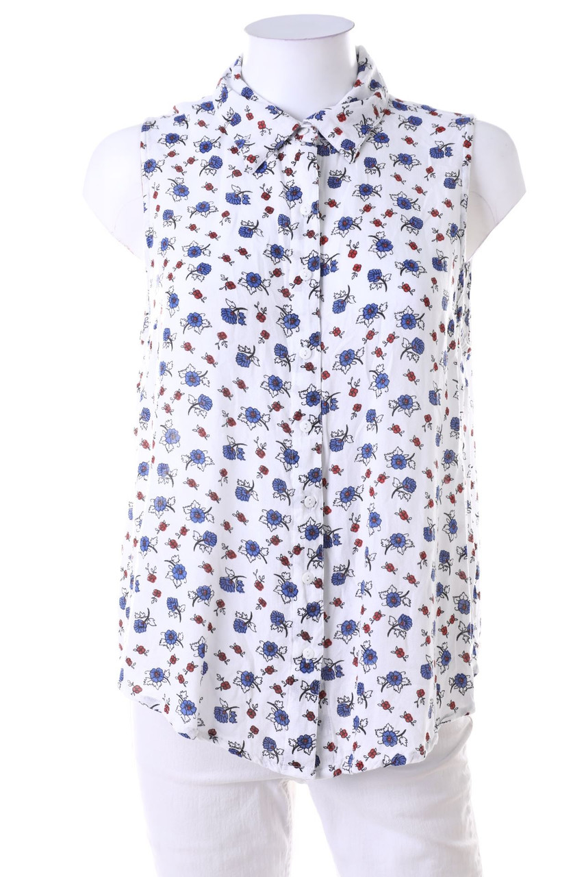 SECONDHAND - ärmellose Hemd-Bluse - M