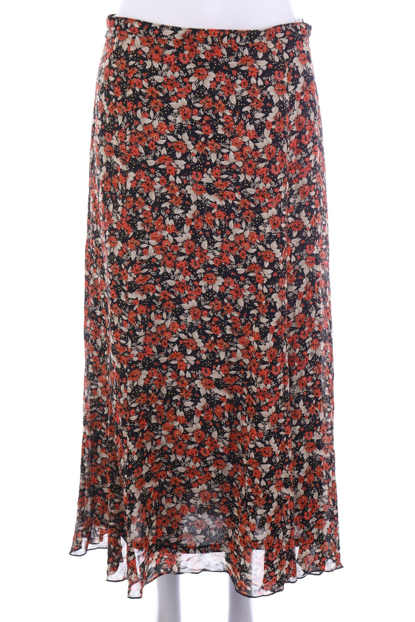 GERRY WEBER - Midi-Rock mit Blumen-Print - L